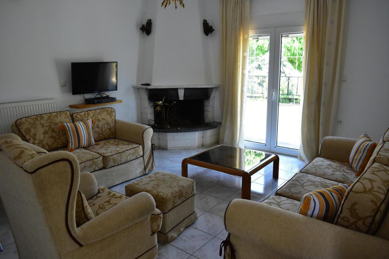 Vila White Clam Vintage House With Sea View & Garden Makrigialos Exteriér fotografie